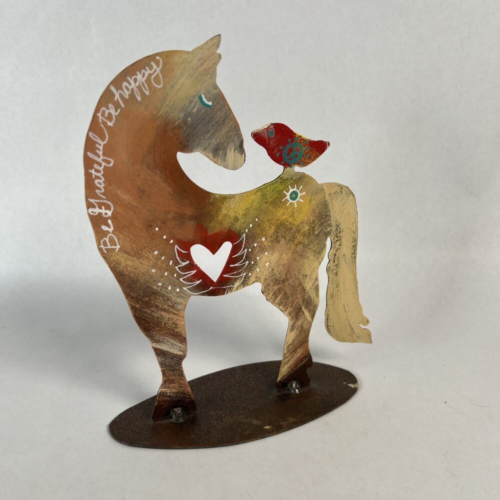 “Tender Friends”Steel Horse Sculpture • Jes MaHarry & Patrick Henderson • Signed